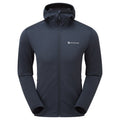 Eclipse Blue Montane Men's Protium Lite Hooded Fleece Jacket Front MPOLHECL