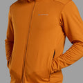 Amber Montane Men's Protium Hooded Fleece Jacket Model Back MPRHOAMB