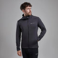 Midnight Grey Montane Men's Protium Hooded Fleece Jacket Model 4 MPRHOMNG