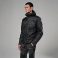 Black Montane Men's Prism Hooded Insulated Jacket Model Back MPRJHBLA