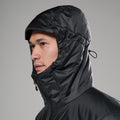 Black Montane Men's Prism Hooded Insulated Jacket Model 6 MPRJHBLA