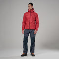 Hot Chilli Red Montane Men's Prism Hooded Insulated Jacket Model 3 MPRJHHOT