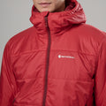 Hot Chilli Red Montane Men's Prism Hooded Insulated Jacket Model 5 MPRJHHOT
