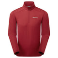 Dark Maple Montane Men's Protium Lite Pull On Fleece Front MPRLPDAM