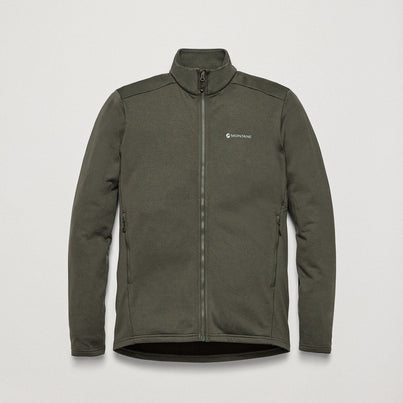 Moss Montane Men's Protium Fleece Jacket Front MPRMJMOS