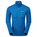 Neptune Blue Montane Men's Protium Fleece Jacket Front MPRMJNEP