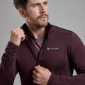 Dark Garnet Montane Protium Fleece Pull-On Jacket Model 4 MPRPODGA