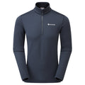 Eclipse Blue Montane Protium Fleece Pull-On Jacket Front MPRPOECL