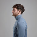 Stone Blue Montane Protium Fleece Pull-On Jacket Model 3 MPRPOSTB
