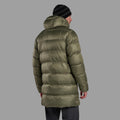 Caper Montane Men's Polaron XT Hooded Down Jacket Model Back MPXTHCAP