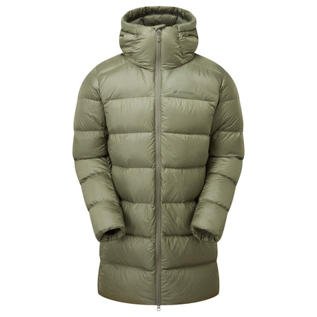 Caper Montane Men's Polaron XT Hooded Down Jacket Front MPXTHCAP