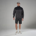 Midnight Grey Montane Men's Roco Fleece Jacket Model 3 MROJAMNG