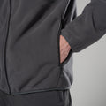 Midnight Grey Montane Men's Roco Fleece Jacket Model 5 MROJAMNG