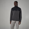 Midnight Grey Montane Men's Roco Fleece Pull On Model Front MROPOMNG