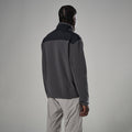 Midnight Grey Montane Men's Roco Fleece Pull On Model Back MROPOMNG