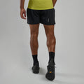 Black Montane Men's Slipstream 5" Trail Running Shorts Model Back MS5SHBLA