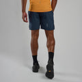 Eclipse Blue Montane Men's Slipstream 7" Trail Running Shorts Model Back MS7SHECL