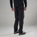 Black Montane Men's Tenacity Softshell Pants Model Back MTCPSBLA