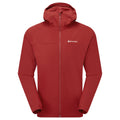 Dark Maple Montane Men's Tenacity Hooded Softshell Jacket Front MTENHDAM
