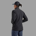Black Montane Men's Tenacity Softshell Jacket Model Back MTENJBLA