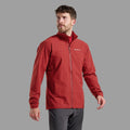 Dark Maple Montane Men's Tenacity Softshell Jacket Model Front MTENJDAM
