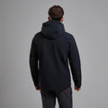 Black Montane Men's Tenacity XT Hooded Softshell Jacket Model Back MTEXHBLA