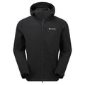 Black Montane Men's Tenacity XT Hooded Softshell Jacket Front MTEXHBLA