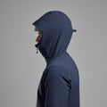Eclipse Blue Montane Men's Tenacity XT Hooded Softshell Jacket Model 3 MTEXHECL