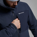 Eclipse Blue Montane Men's Tenacity XT Hooded Softshell Jacket Model 6 MTEXHECL
