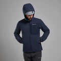 Eclipse Blue Montane Men's Tenacity XT Hooded Softshell Jacket Model 7 MTEXHECL