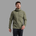 Caper Montane Men's Tenacity Nano Hooded Softshell Jacket Model Front MTNNHCAP