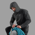 Midnight Grey Montane Men's Tenacity Nano Hooded Softshell Jacket Model 3 MTNNHMNG