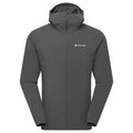 Midnight Grey Montane Men's Tenacity Nano Hooded Softshell Jacket Front MTNNHMNG