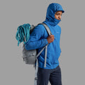 Neptune Blue Montane Men's Tenacity Nano Hooded Softshell Jacket Model 3 MTNNHNEP