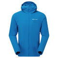 Neptune Blue Montane Men's Tenacity Nano Hooded Softshell Jacket Front MTNNHNEP