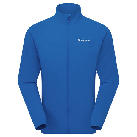 Neptune Blue Montane Men's Tenacity Nano Softshell Jacket Front MTNNJNEP