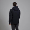 Black Montane Men's Torren Waterproof Jacket Model Back MTOJABLA