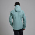 Sea Mist Montane Men's Torren Waterproof Jacket Model Back MTOJASEA