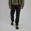 Black Montane Men's Terra Pants Model Front MTPNSBLA