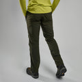 Oak Green Montane Men's Terra Pants Model Back MTPNROAK