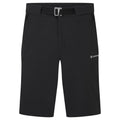 Black Montane Men's Tenacity Softshell Shorts Front MTSHOBLA