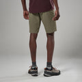 Caper Montane Men's Tenacity Softshell Shorts Model Back MTSHOCAP