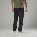 Midnight Grey Montane Men's Volantis Softshell Pants Model Back MVOLPMNG