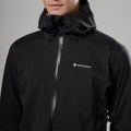 Black Montane Men's Vortic Waterproof Jacket Model 3 MVORJBLA