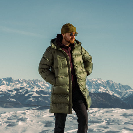 Caper Montane Men's Polaron XT Hooded Down Jacket Front MPXTHCAP