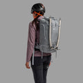 Pebble Blue Montane Valen 30L Backpack Model Front PVA30PEB