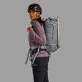 Pebble Blue Montane Valen 30L Backpack Model Front PVA30PEB