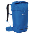 Neptune Blue Montane Valen 40+5L Backpack Model Back PVA40NEP