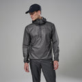 Midnight Grey Montane Minimus Nano Waterproof Pull On Model Front UMNAPMNG