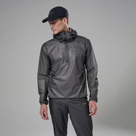 Midnight Grey Montane Minimus Nano Waterproof Pull On Front UMNAPMNG